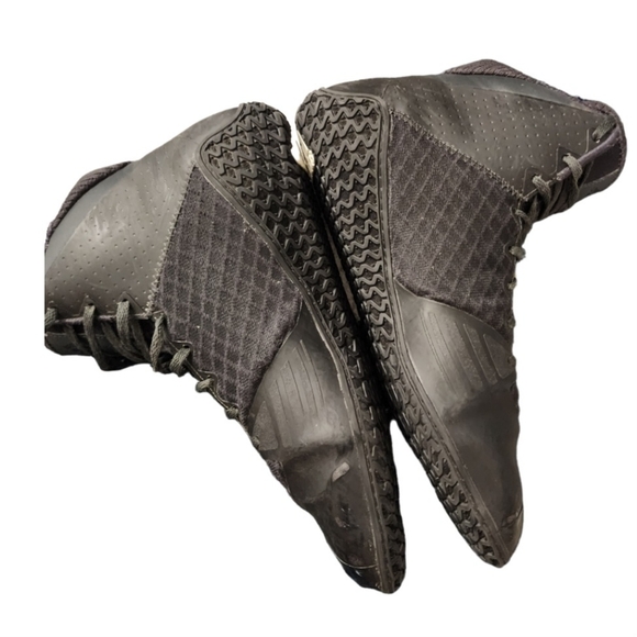 Adidas Shoes Men's Size 9 Mat Wizard 4 Carbon Black AC6971 Wrestling High Top - Picture 6 of 10
